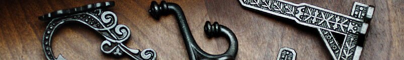 Cast Iron Coat & Ceiling Hooks