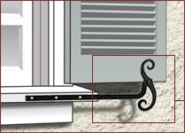Installed Shutter Dog