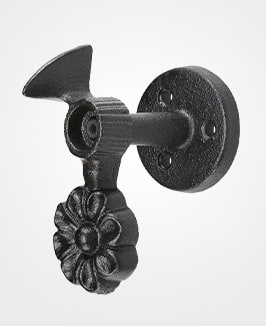 Cast iron flower post mount