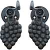 Iron Grape Shutter Post Mount Tiebacks