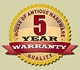 5 Year Warranty