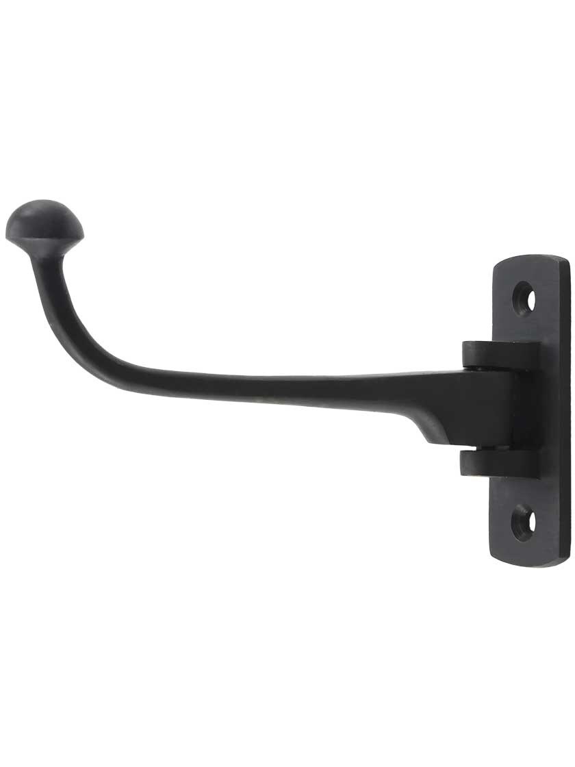 Ellis Solid Brass Coat Hook In Oil Rubbed Bronze House Of Antique   Q 010HU IH 13B OB 00 