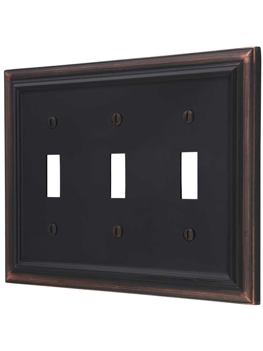 Georgian Triple-Toggle Switch Plate | House of Antique Hardware