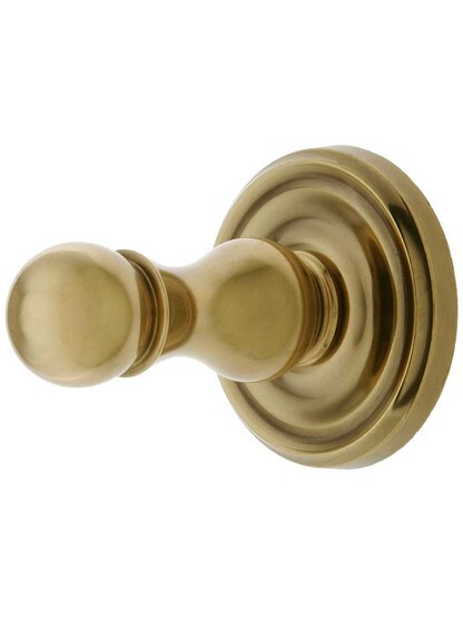 Brass Towel Ring with Classic Rosette