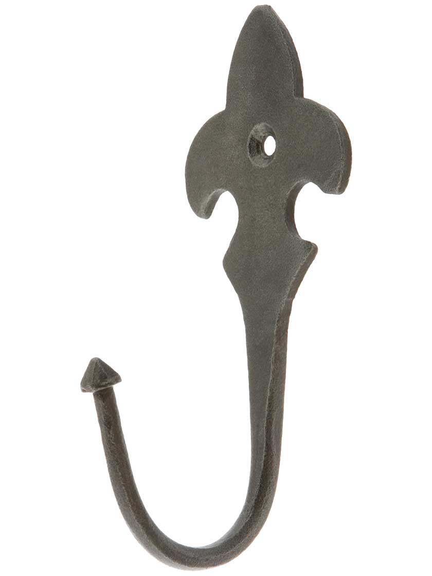 Hand Forged Iron-Fleur-De Lis Hook with Choice of Finish | House of ...