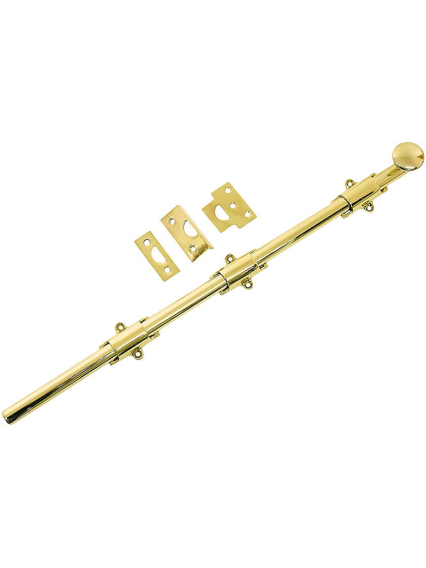 4 5/16" Traditional Style Surface Door Bolt In Solid Brass | House Of ...