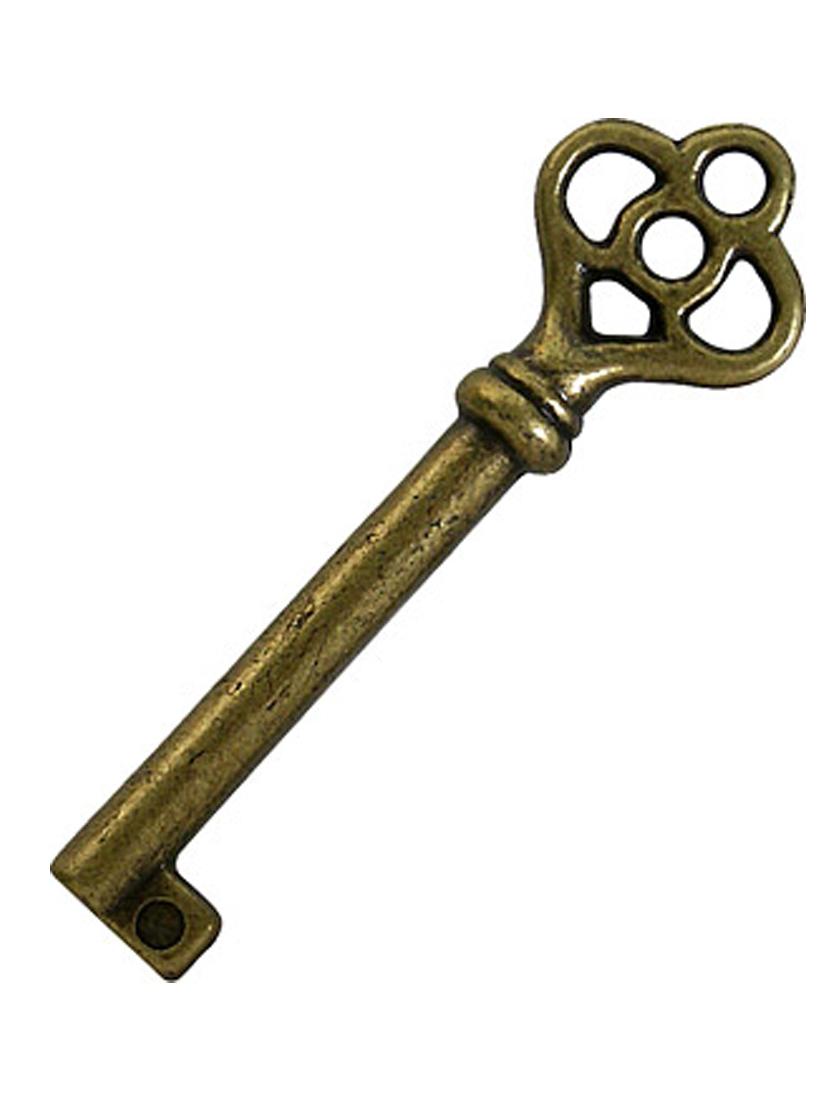 Antique English Brass Padlock Two Keys