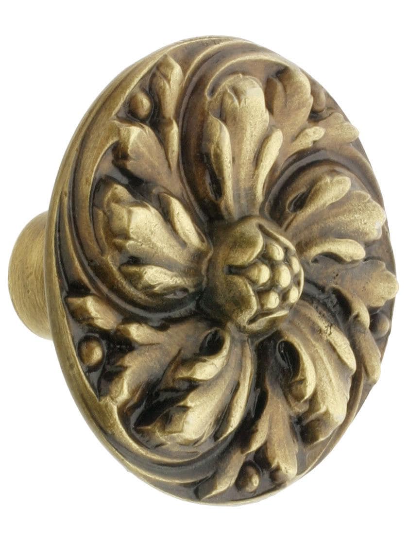 Chrysanthemum Cabinet Knob - 1 3/8