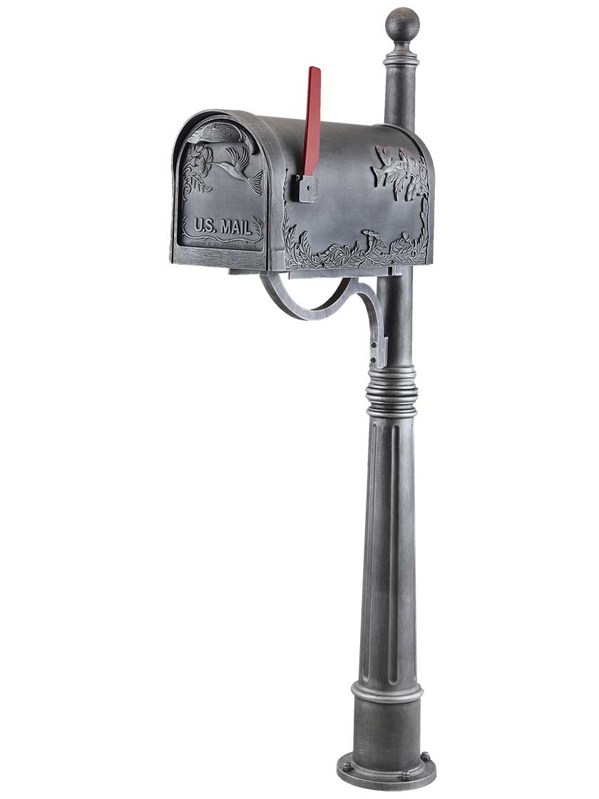 Hummingbird Curbside Mailbox with Ashland Post | House of Antique Hardware