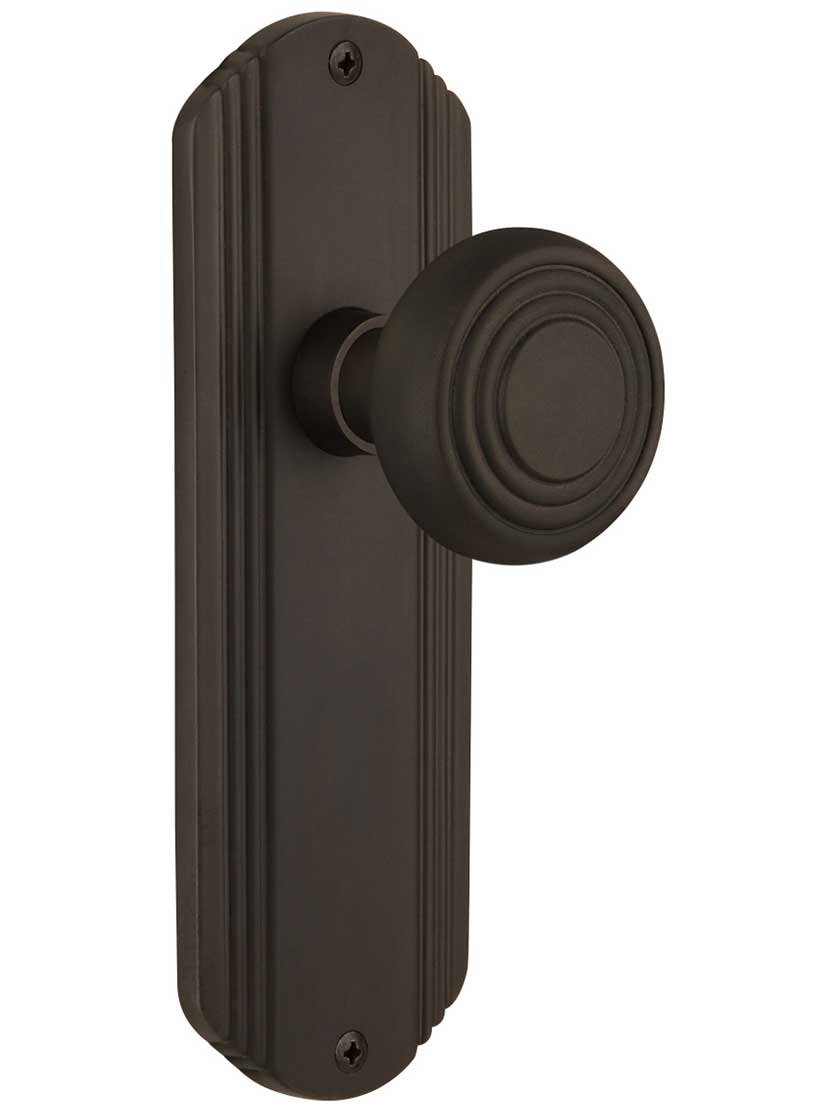 Streamline Deco Door Set with Matching Knobs - No Keyhole | House of ...