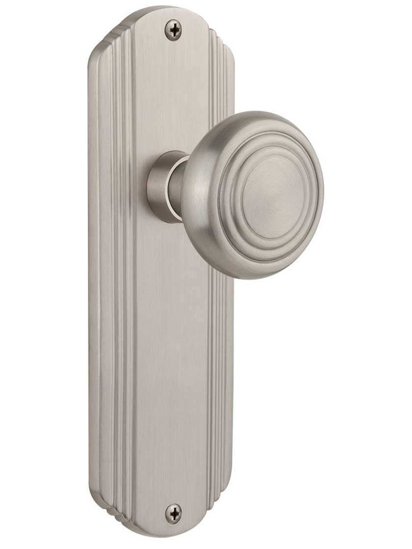 Streamline Deco Door Set with Matching Knobs - No Keyhole | House of ...