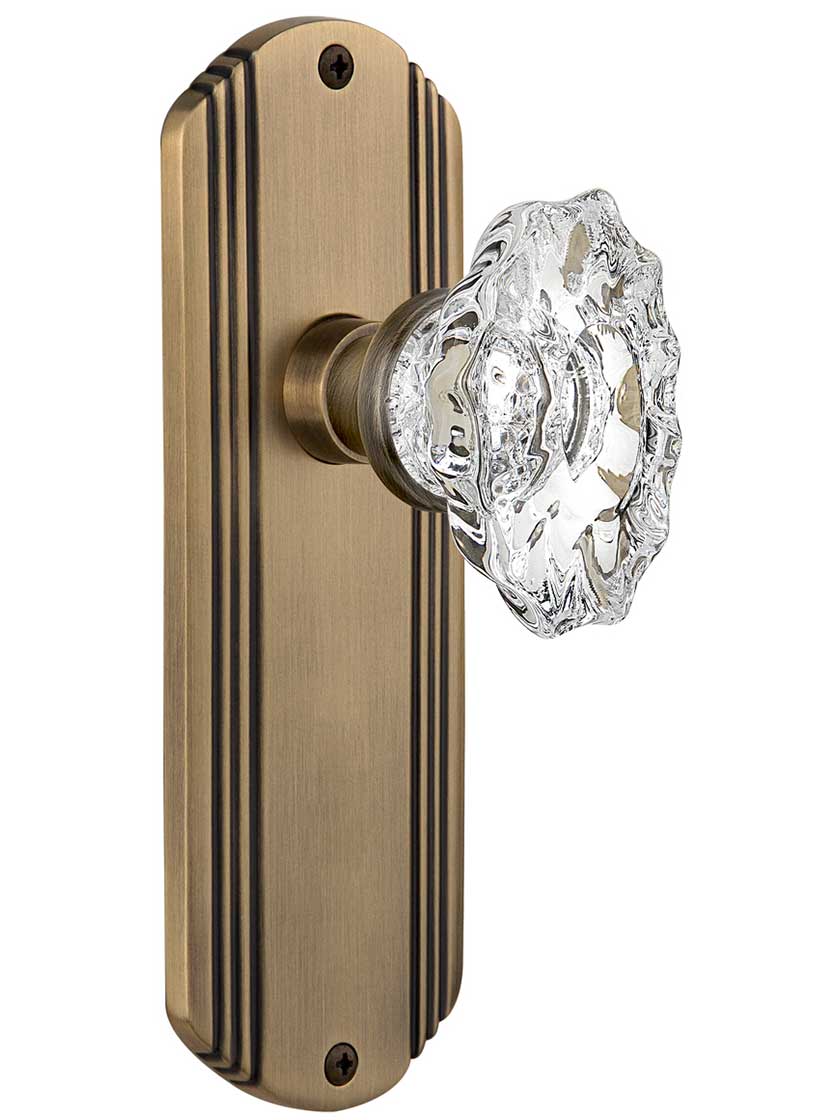 Streamline Deco Door Set with Chateau Crystal Glass Knobs | House of ...