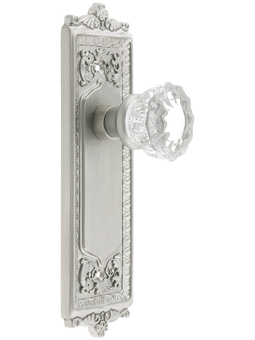 Egg & Dart Style Door Set With Fluted Crystal Glass Door Knobs | House ...