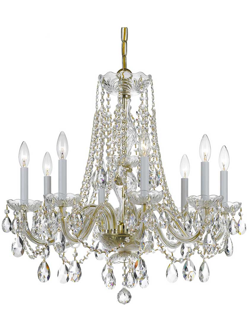 Traditional Crystal 8 Light Chandelier | House of Antique Hardware