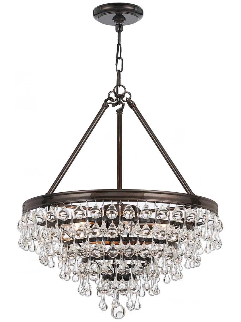 calypso 6 light chandelier