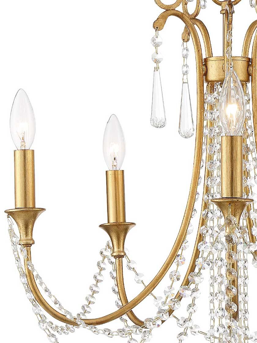 arcadia 5 light chandelier