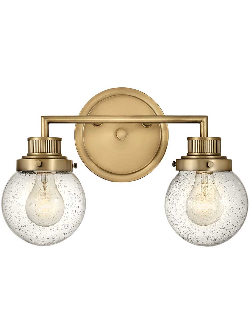 2 light bath sconce