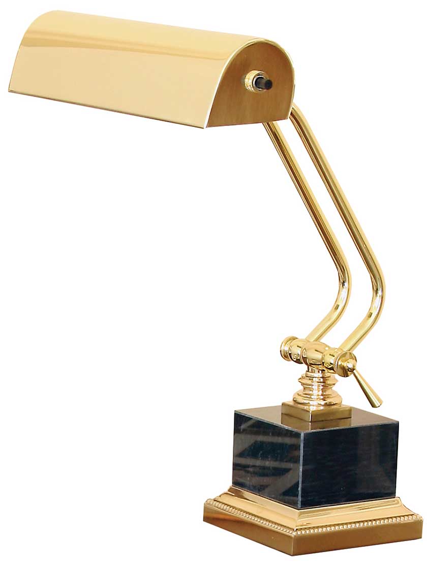 Antique brass best sale piano lamp