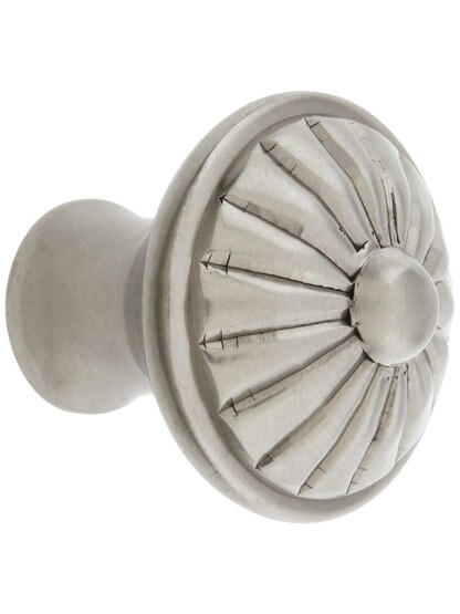 Fluted Antique Brass Jewel Ridge Cabinet Knobs and Pulls