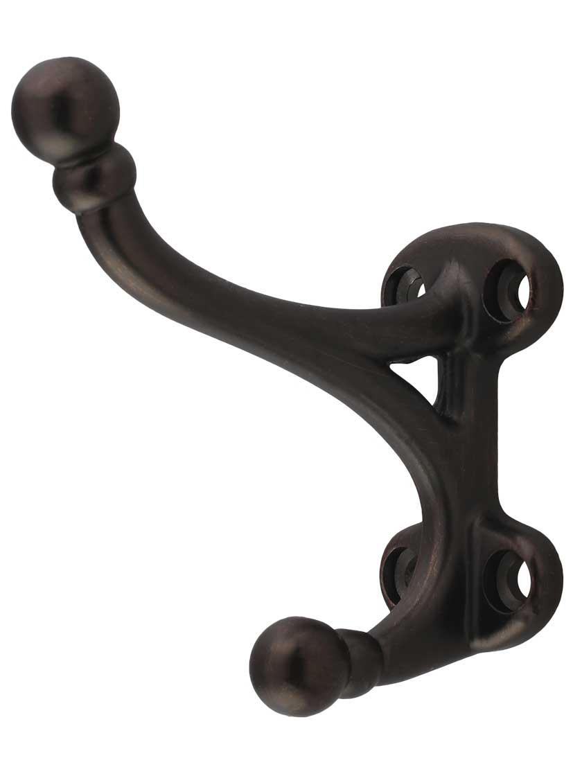 Double Utility Hook with Circular Heads | House of Antique Hardware